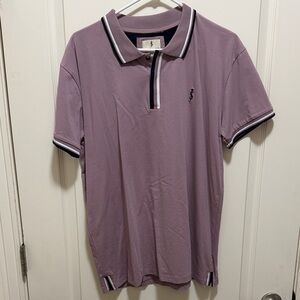 Elegant Lavender Polo Shirt for Men